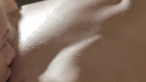 Shaved teen chick softcore fingering