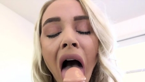 Secretary Mia Rider & Mia Monroe sucking cock in office