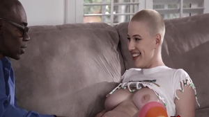 Very hawt teen chick Riley Nixon hard interracial sex