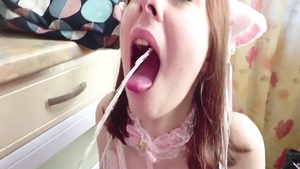 Busty girl ass fucking on webcam