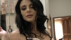 Naughty brunette Kate Rich lusts hard nailining in HD