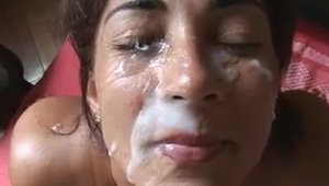 Brazilian Cum - Big ass brazilian amateur gets a buzz out of hard ramming