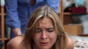 Horny blonde rushes sex scene in HD