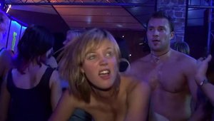 Group sex in the club along with amateur