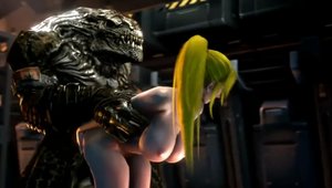 3D Toon Vidz: Huge tits blonde in HD