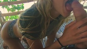 Intense Fuck In The Treehouse With 2 Cumshots