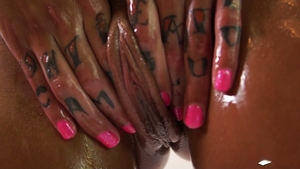 Diabolic: Natural Tits Jiggling on a Huge Cock