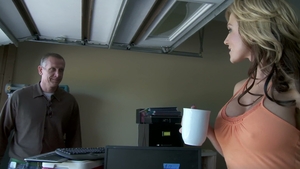 Raw garage sale breeding with Nikki's huge tits